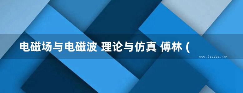 电磁场与电磁波 理论与仿真 傅林 (2018版)